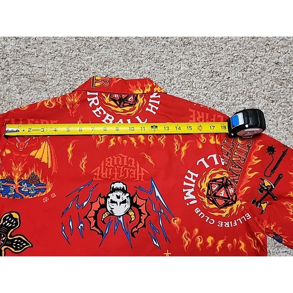Stranger Things Hellfire Club Button Short Sleeve… - image 10